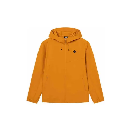 361° Trench Coat Men's Deep Orange Yellow