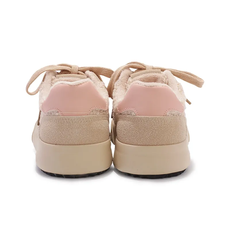 Shen Linsen Cushioning, Slip Resistant, And Abrasion Resistant Low Top Casual Shoes Women's Khaki Pink-5