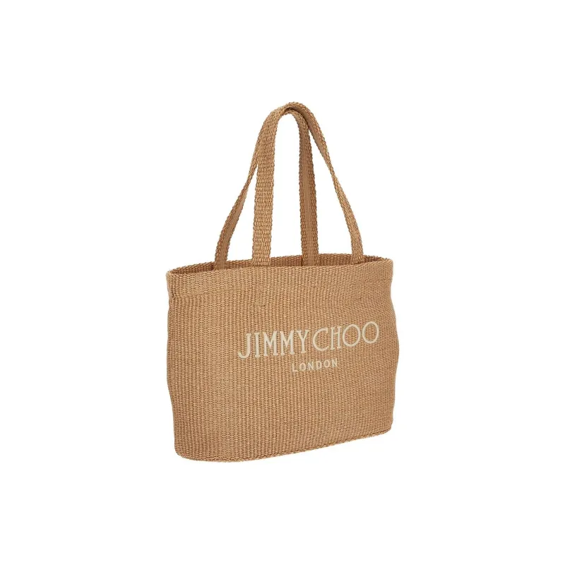 Jimmy Choo Raffia Handbag, Shoulder Bag Women's Light Umber-1