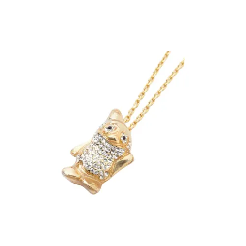 Beams Alloy Brass Glass Necklaces Unisex Black/Gold