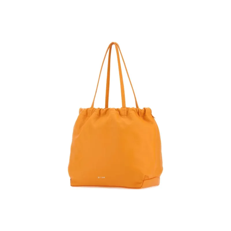 By Far Cow Leather Handbag Shoulder Bag Women's Orange-1