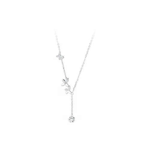GLOIRE S999 Fine Silver Necklaces Women's Gentle Elegant Fashion Elegance Everyday Versatile Commute Style