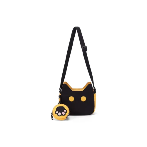 NOXXON Nylon Shoulder Bag Women's Obsidian Black/Nude Pink/Ecru