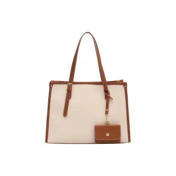 Yalu PU Shoulder Bag Regular Women's Brown/Black