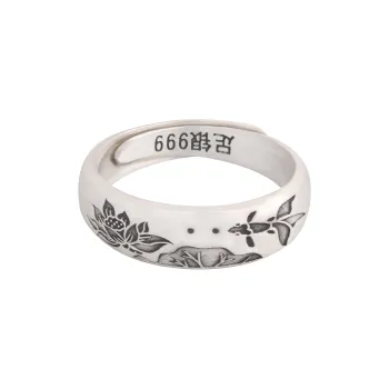 OWNREWARDS 999 Fine Silver Rings Unisex