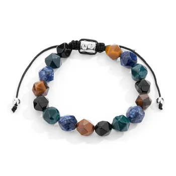 ZOKS Tiger's Eye Stone Jade Bracelets Women's