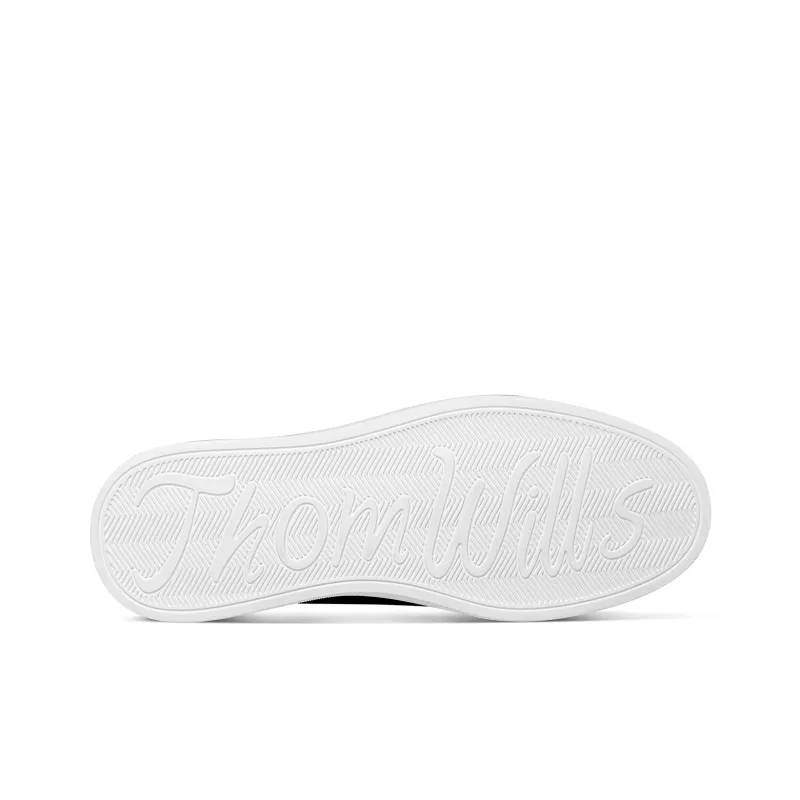 THOM WILLS Trendy Versatile Velvet Casual Slip on Low Top Skateboard Shoes Men's-4