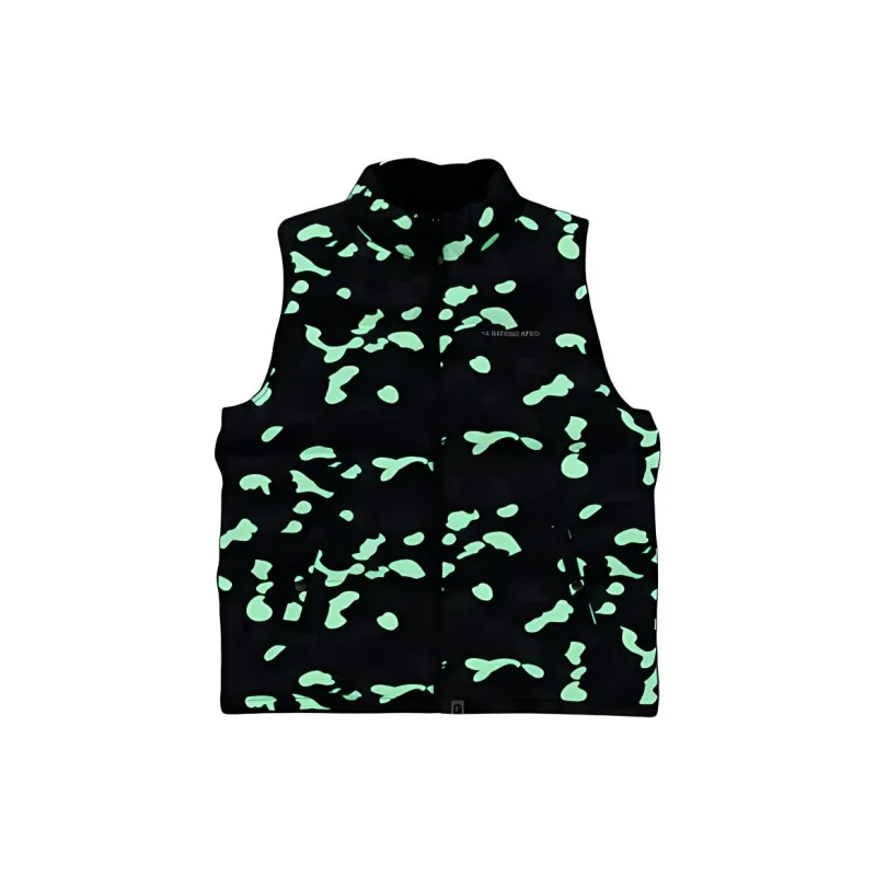 A BATHING APE Logo print Padded Vest-4