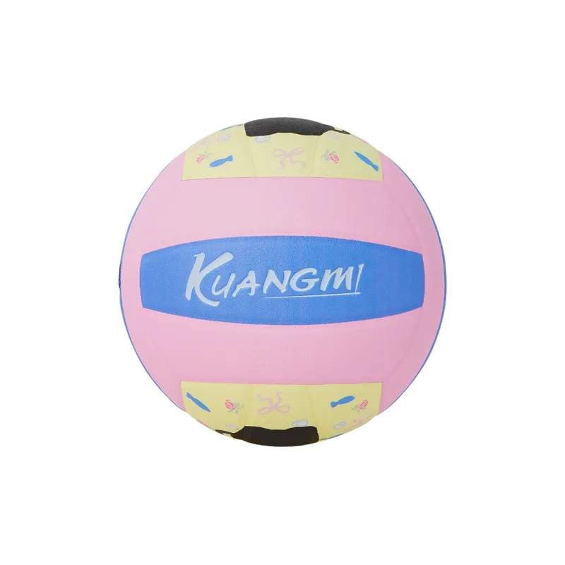 Kuangmi PU Size 5 Ball Volleyball Unisex Pink Blue Macaroon-1