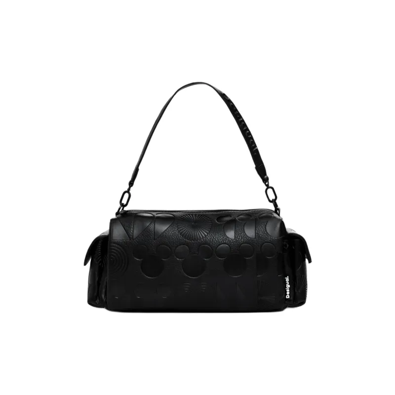 Desigual Polyurethane Crossbody Handbag, Shoulder Bag Regular Women's Black-0