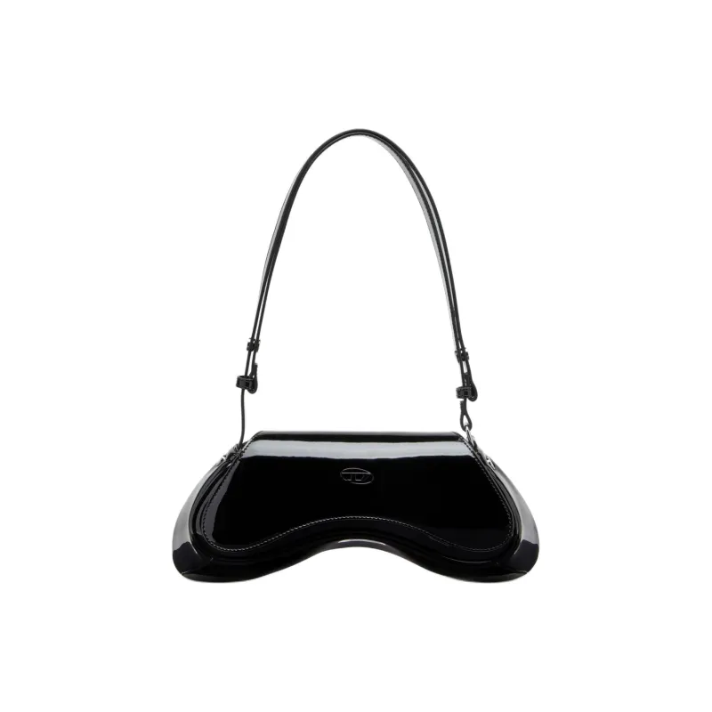 DIESEL PU Crossbody Bag, Shoulder Bag Women's Black-0