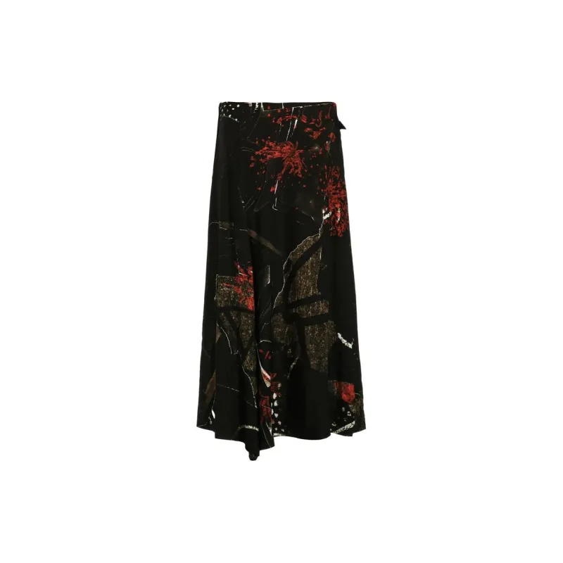 Yohji Yamamoto Graphic print Cropped Trousers-1