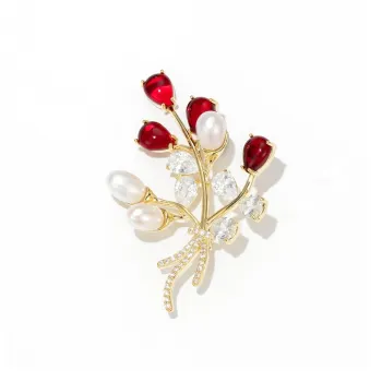 Mofei Freshwater Pearl Brooches Women's