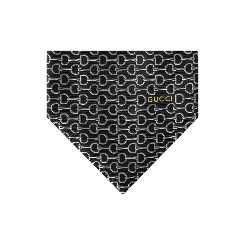 GUCCI Horsebit Pointed Tip Tie-1