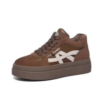 Golden Silk Rabbit Mid Top Skateboard Shoes Women's