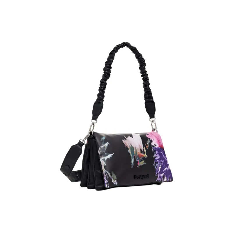 Desigual Polyurethane Shoulder Bag, Crossbody Bag, Handbag Regular Women's Black-1