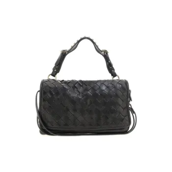 AirStep Leather Shoulder Bag, Crossbody Bag, Handbag Women's Black