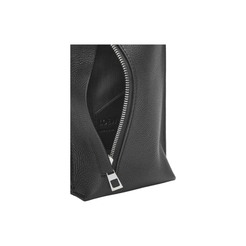 LOEWE Grained Calfskin One Shoulder Crossbody Sling Bags Men's Anthracite-3