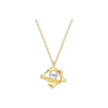 Double Happiness Gift Freshwater Pearl Necklaces Unisex