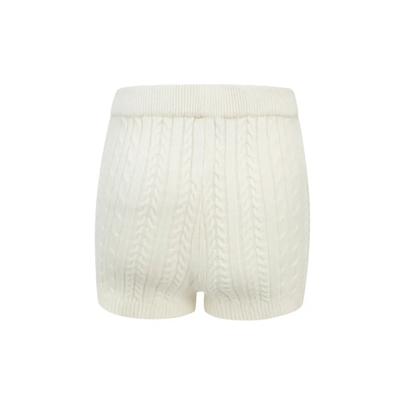 Ariseism Basic Versatile Solid Color Knitted Shorts Fall New Arrival Comfortable Pants Women's-9
