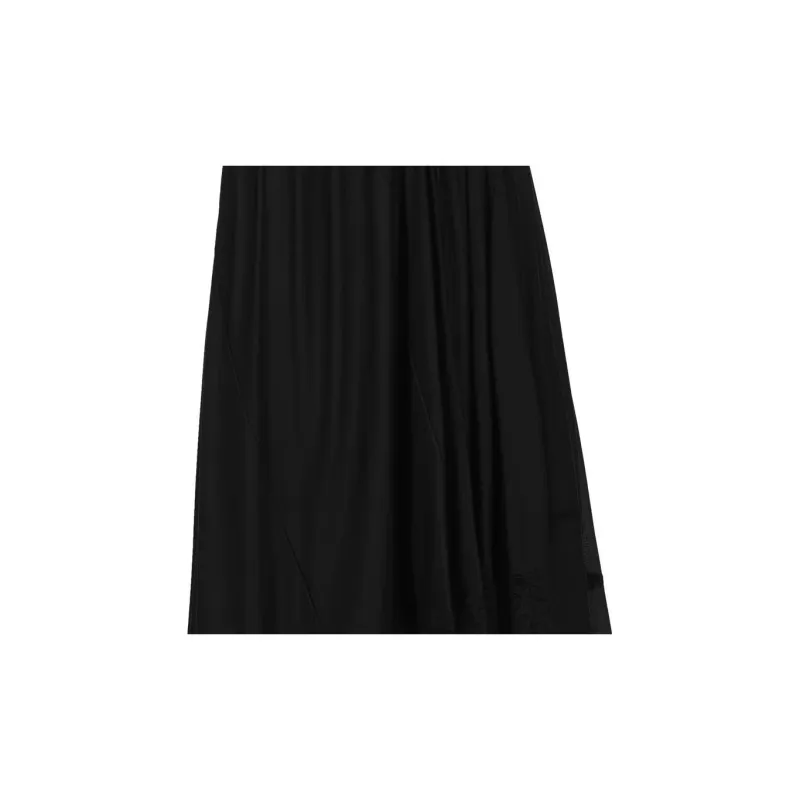 Balenciaga SS23 Casual Long Skirt Slim Fit Women's Black-4