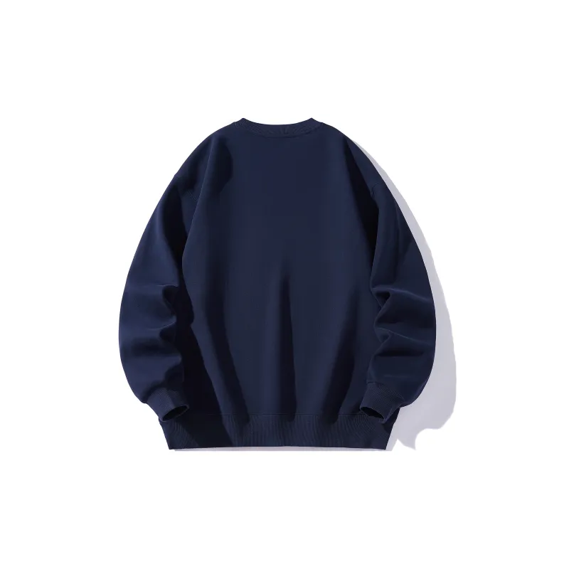 ZMOH Fleece Lined Crew Neck Sweatshirt Unisex-5