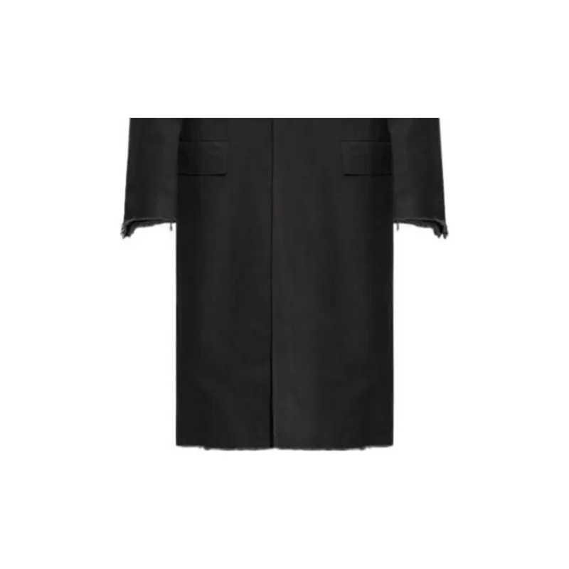 Balenciaga Exaggerated Shoulder Hooded Coat-3