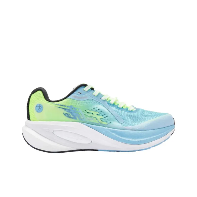 QIAODAN Borderless PRO Running Shoes Men Low Top Rain Wave Blue/Flying Shadow Green-1