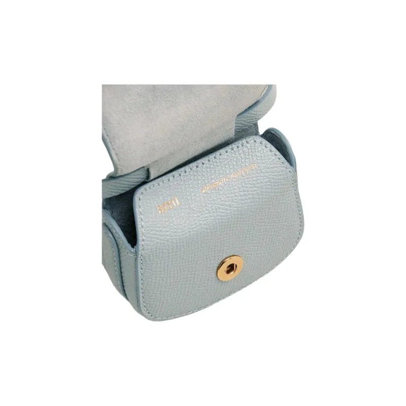 AMIPARIS Cow Leather Earphone Case Women's Clay Blue-3