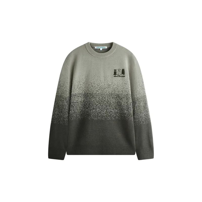 FAIRWHALE Sweater Unisex Gray Green-0