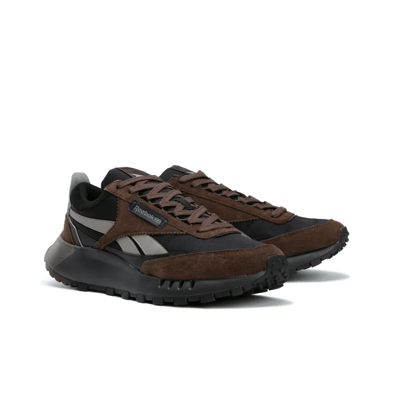 Reebok CL LEGACY W+ Anti Slip And Wear Resistant Height Increasing Low Top Running Shoes Unisex Brown Black-1