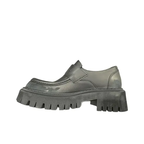 Balenciaga Tractor Loafers Men's Black