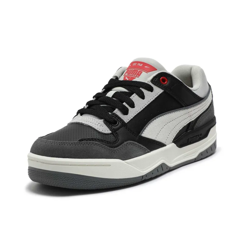 PUMA REBOUND Cushioning Low-Top Skateboard Shoes Unisex Black Gray Color-2