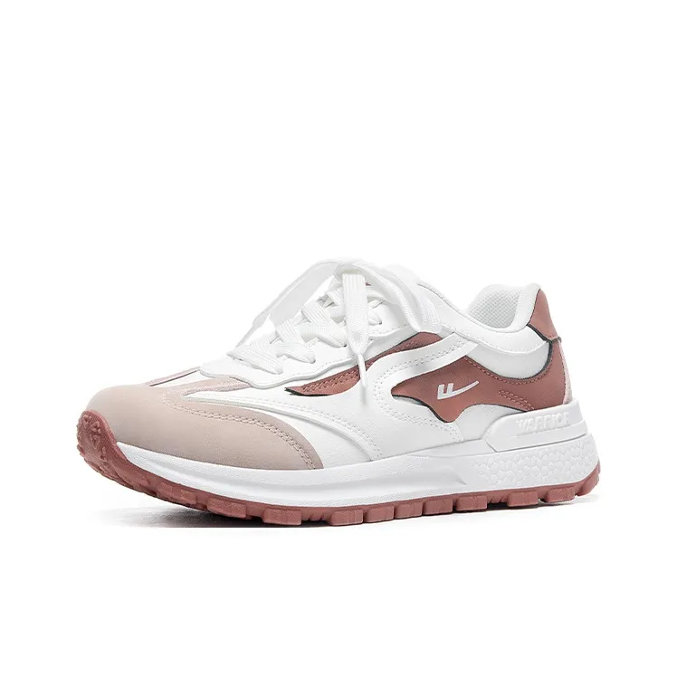 WARRIOR Ride The Wind And Waves Series Casual Shoes Women's Low Top White Light Pink-1