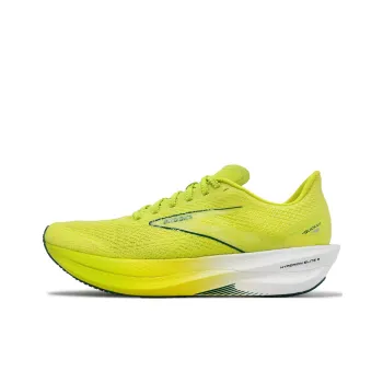 Brooks Anti Slip Wear Resistant Low Top Casual Running Shoes Men's Yellow Green