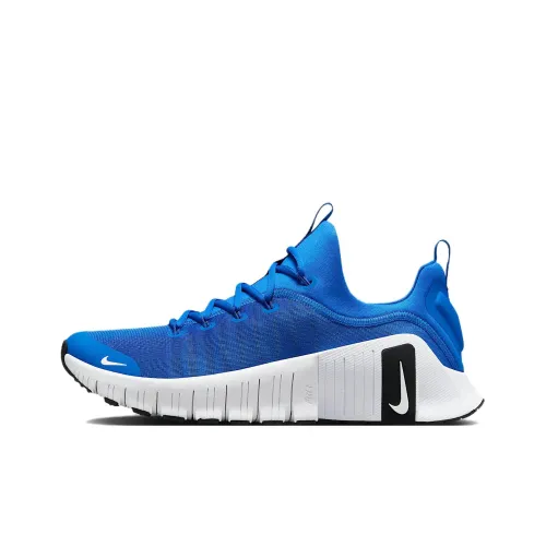 Nike Free Metcon 6 Anti-Slip Wear-Resistant Low-Top Training Shoes Men's Blue Black White