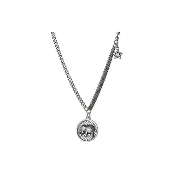 CUTE DAME S925 Silver Necklace Women's Silver
