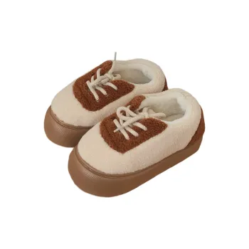SHIGUDE Cotton Slippers Women's Brown