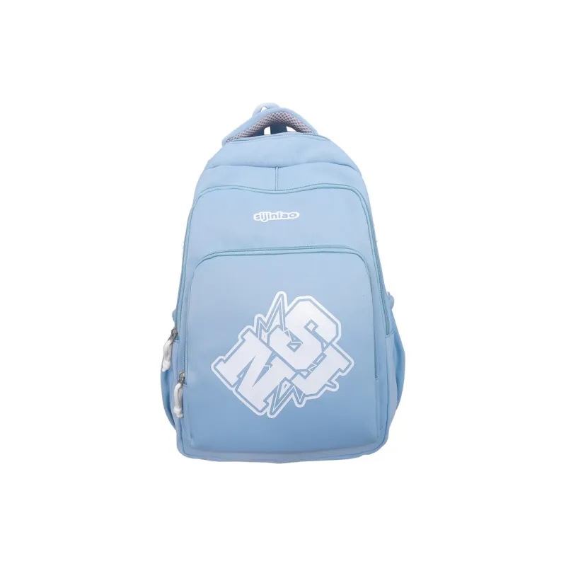 GOBLIN SHARKS 1759 Nylon Backpack Regular Unisex White Black Blue Pink Red-10