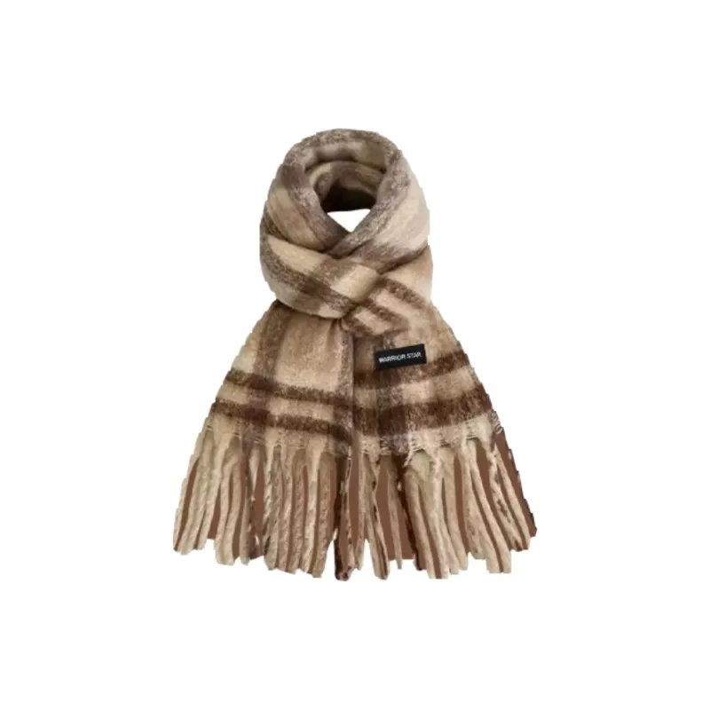 Warrior Plush Yarn Shawl Unisex-1