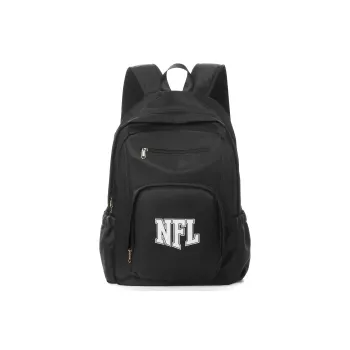 NFL Fabric Backpack Laptop Backpack Regular Unisex Black