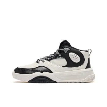 Erke DynaSky 2.0 Non slip Lightweight High Top Skateboard Shoes Men's Microcrystal White/Jet Black