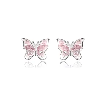 JOYDINNY S925 Silver Stud Stud Earrings Women's