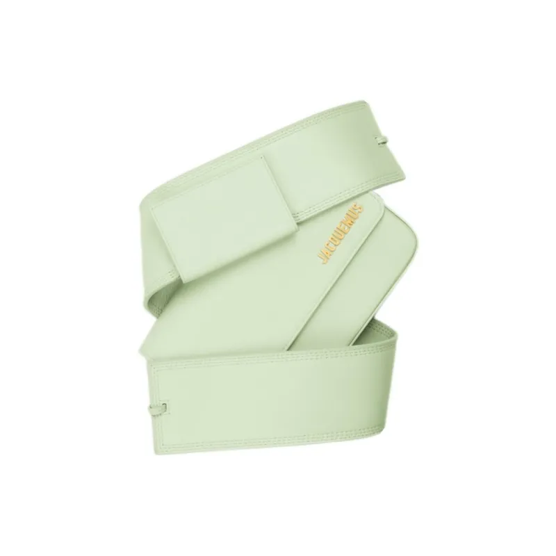 Jacquemus Smooth Leather Handbag Shoulder Bag Women's Light Green-3