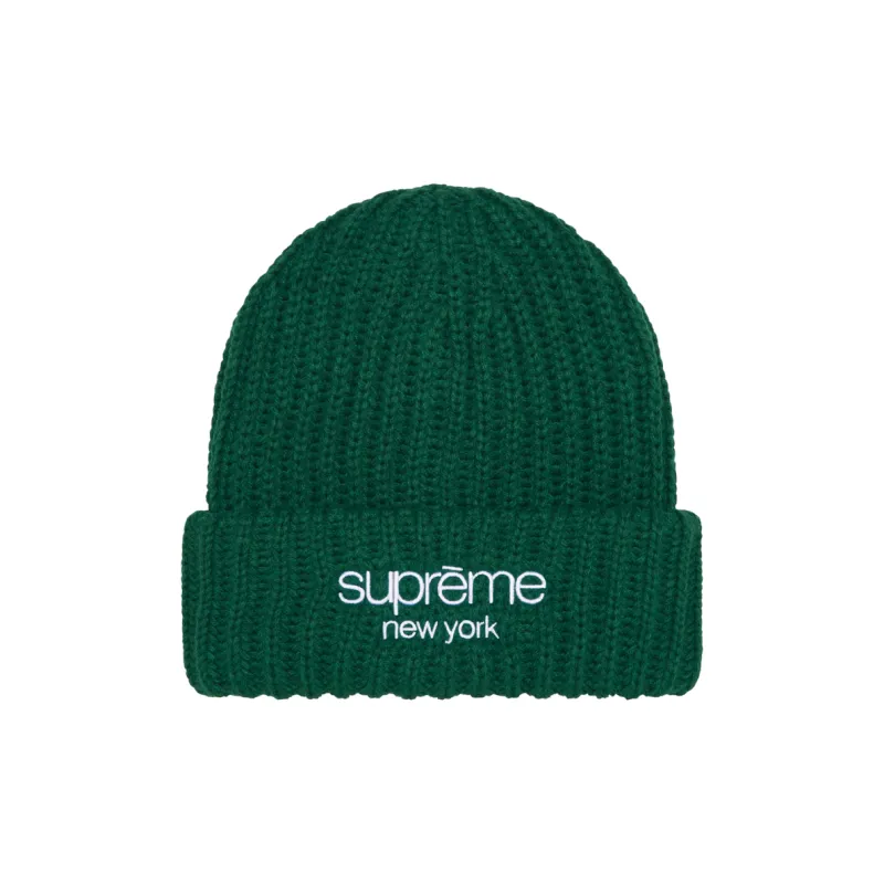 Supreme Classic Logo Chunky Ribbed Beanie-4