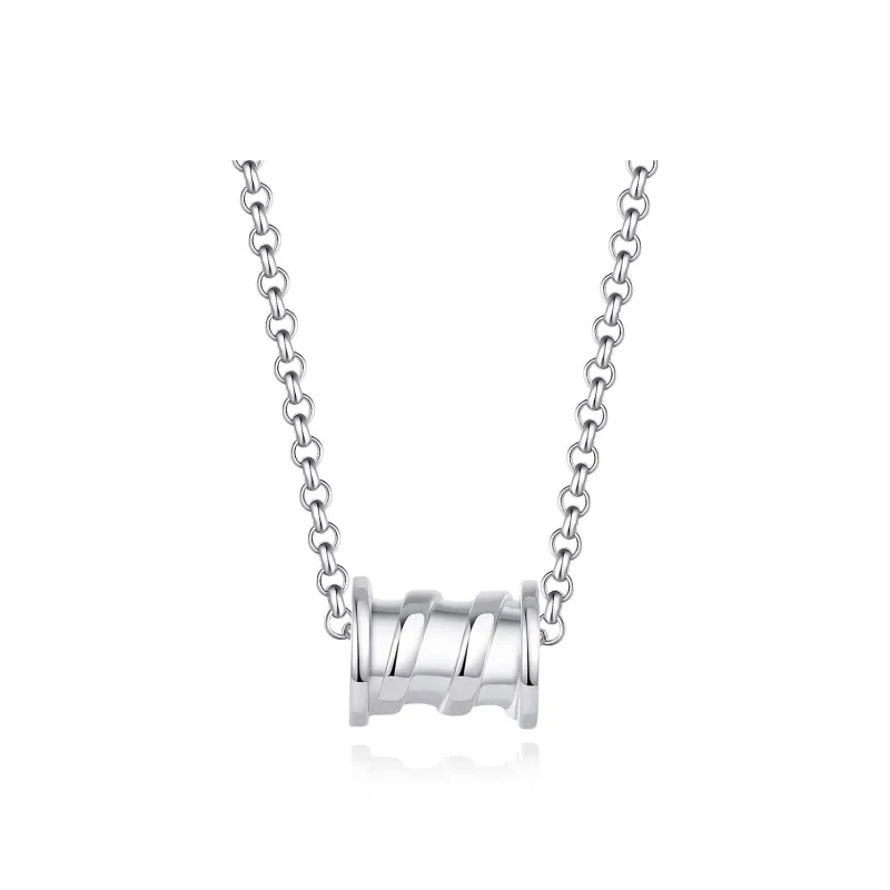 CHIEMOT S925 Silver Collarbone Chain Unisex-4