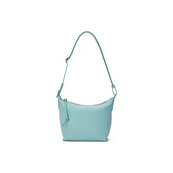LOEWE Cubi Calfskin Shoulder Bag Crossbody Bag Small Size Women's Aqua Blue