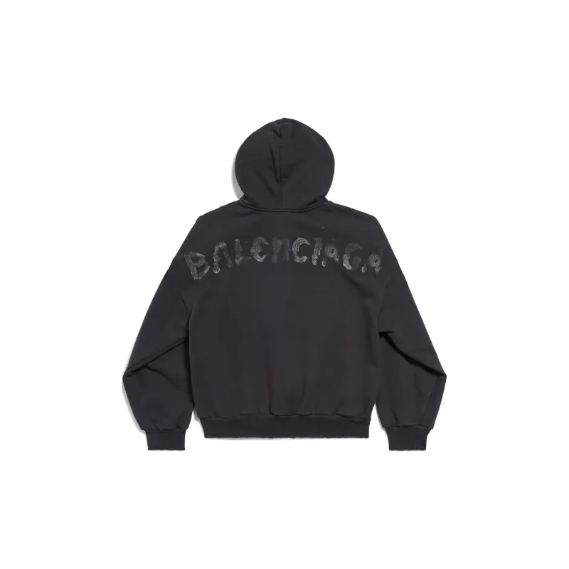Balenciaga Painted Zip up Hoodie-1