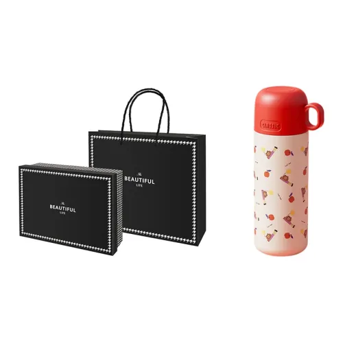 Yalu Students Outdoor Sports Office Keep Warm Travel Companion Gift Car Mounted Cup, Insulated Cup Red 500ml