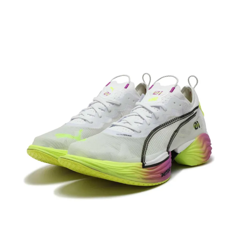 PUMA Slip-Resistant Low-Top Casual Shoes Men's White Yellow-2